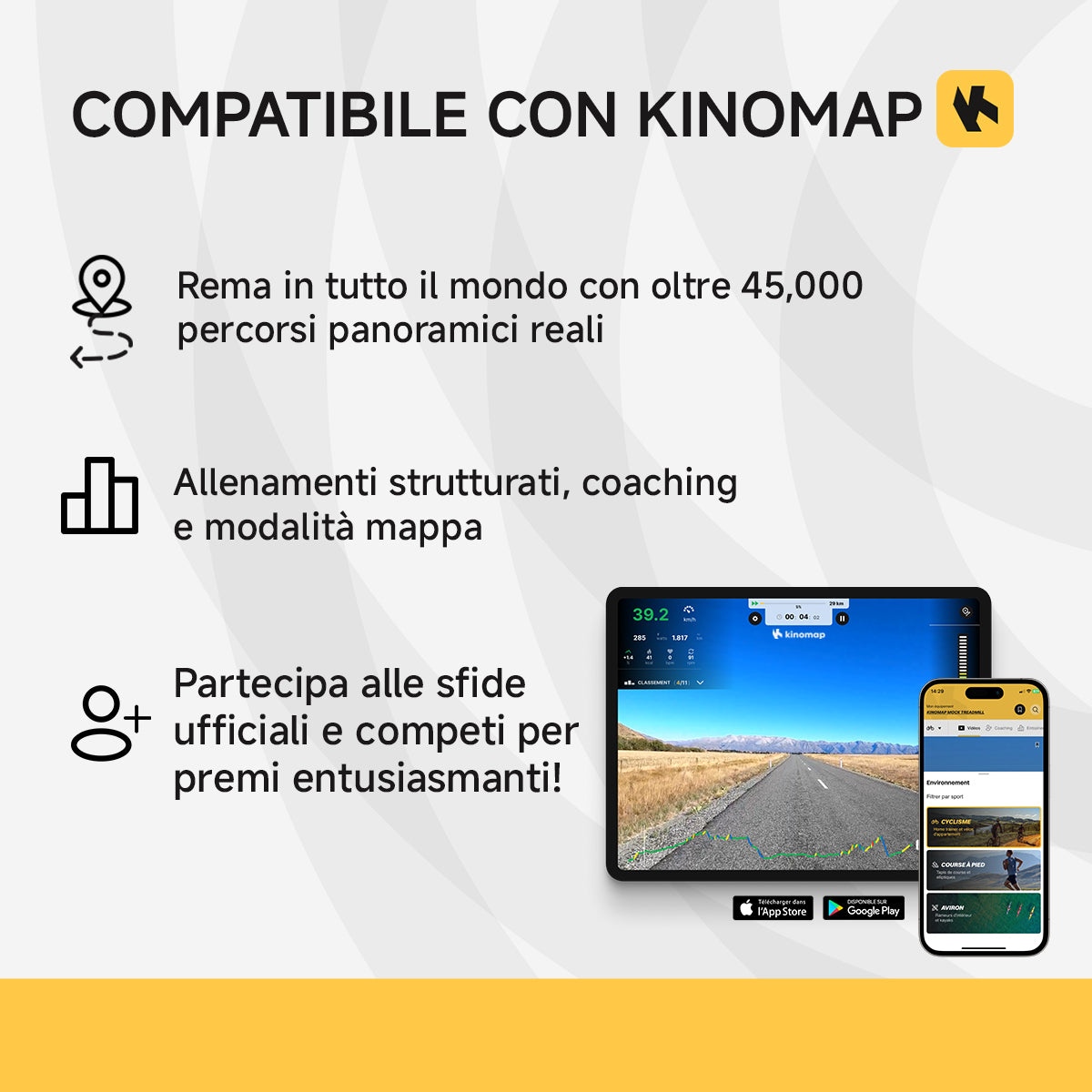 Abbonamento Kinomap di 12 mesi